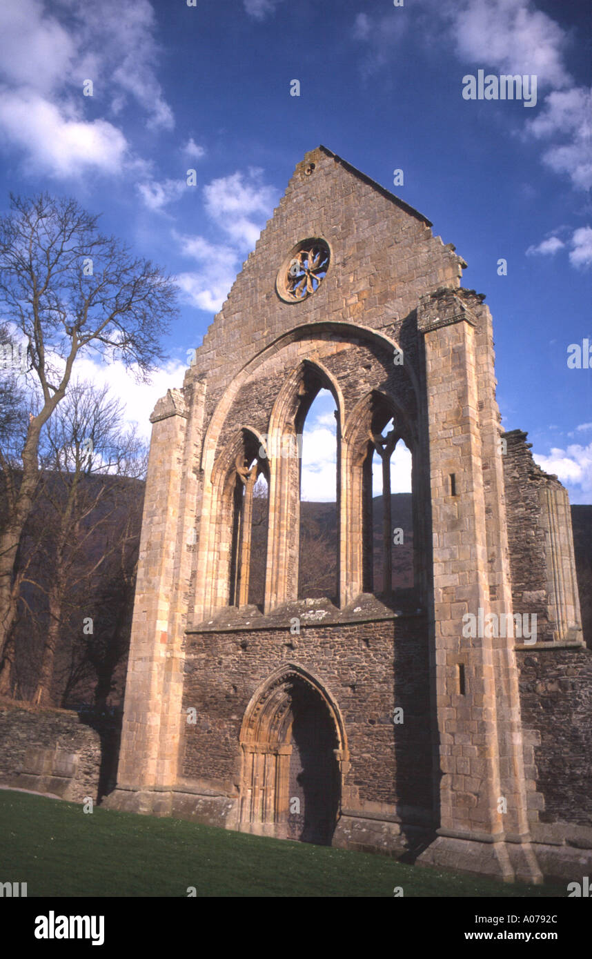 Valle Crucis Abbey Remains Vale of Llangollen Denbighshire North Wales UK Europe Stock Photo