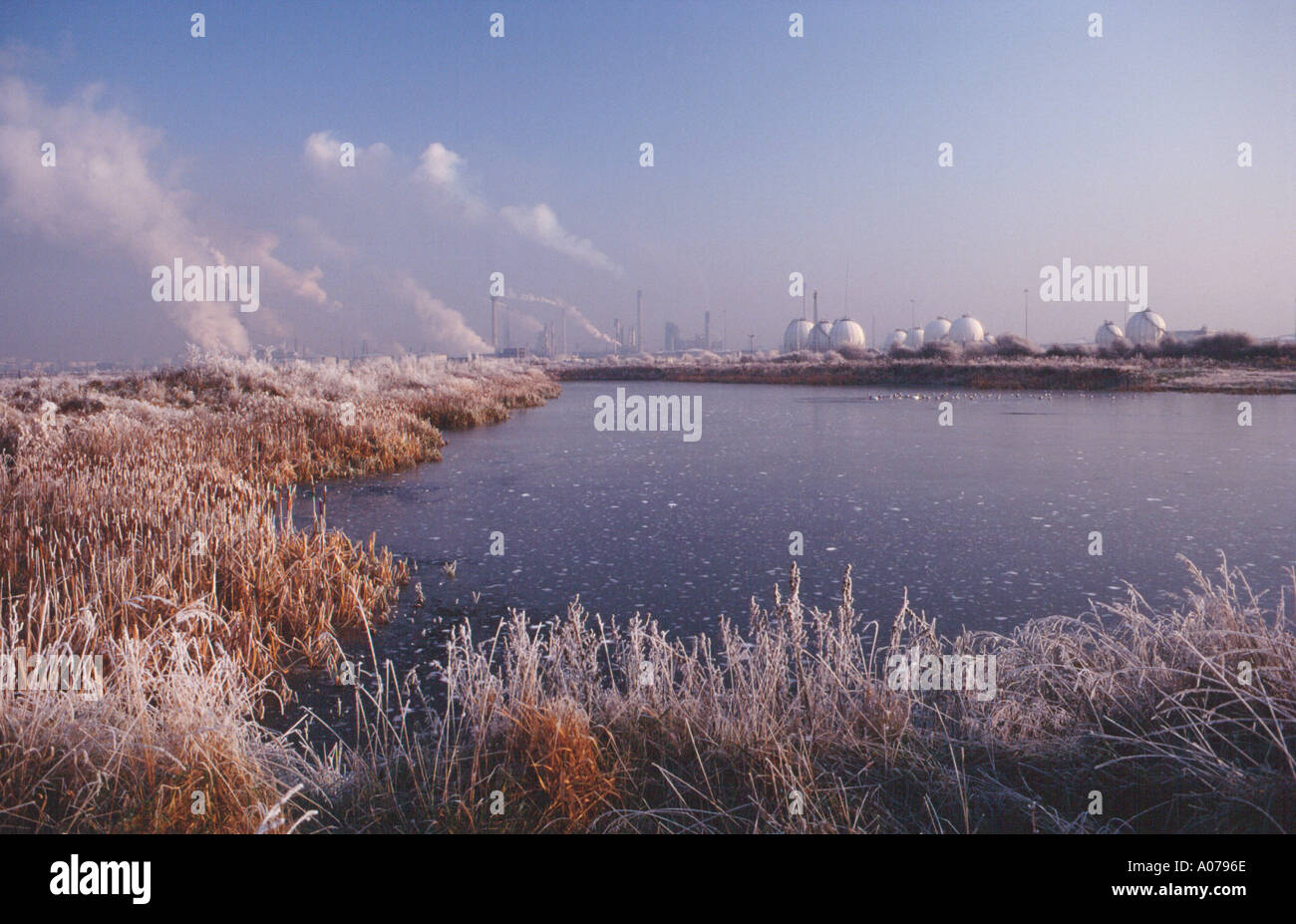 Oil Refineries Shell BP Ellesmere Port South Wirral Cheshire England UK