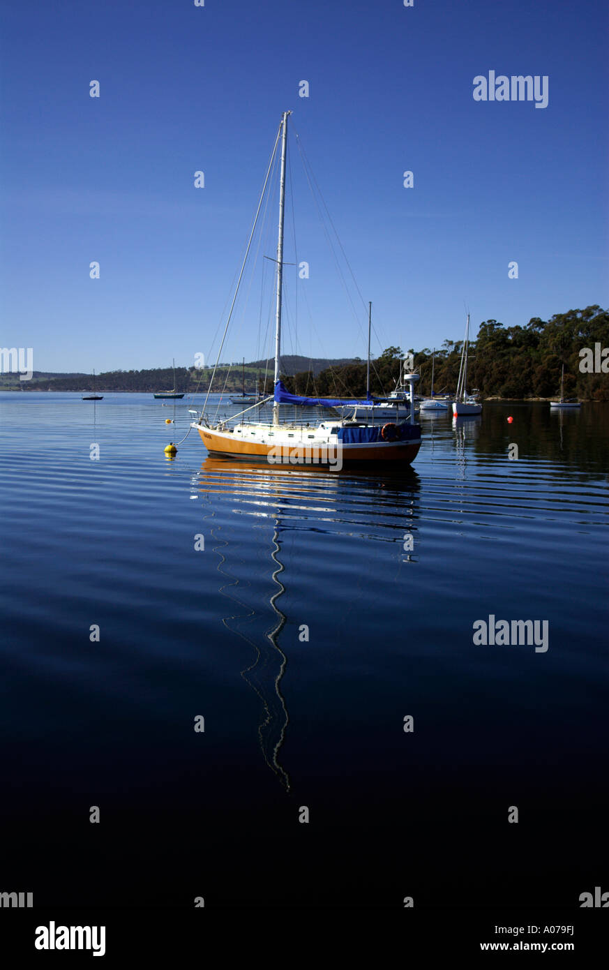 boat on bruny island Stock Photo