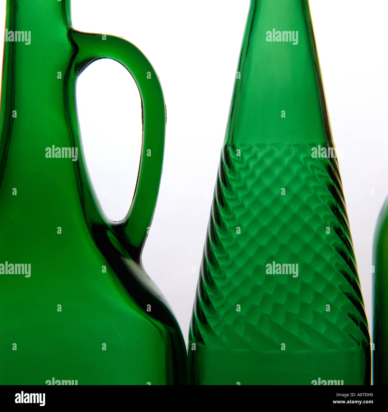Recycling glass bottles and jars detail Stock Photo Alamy