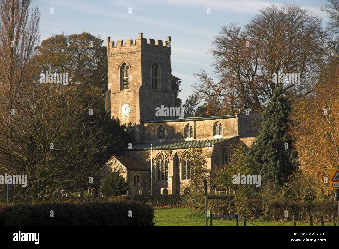 Abbots Ripton Church Cambridgeshire Stock Photo