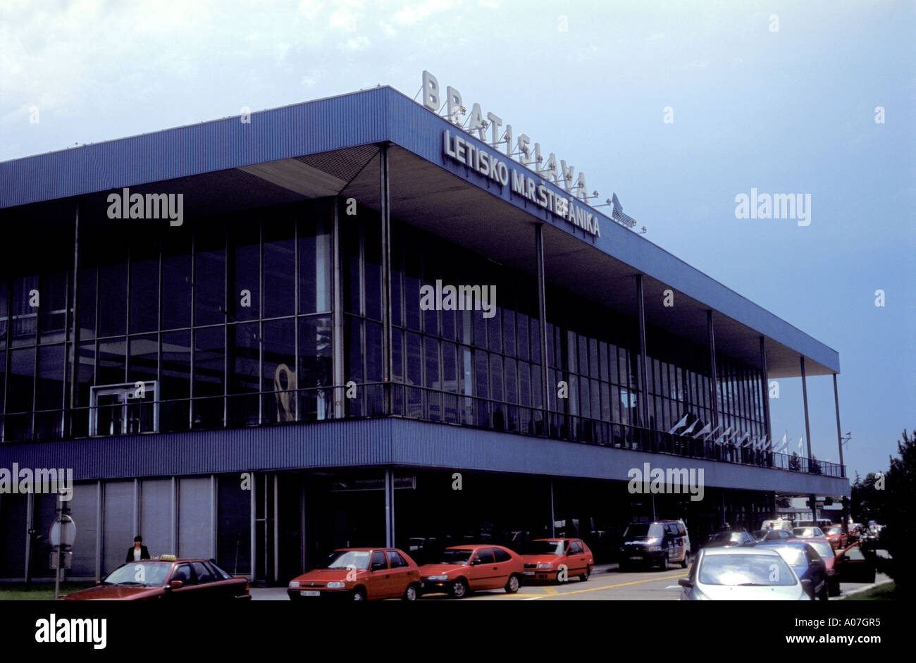Exterior of   M.R.Stefaniik Airport,  Bratislava, Ivanka,   Slovakia. Eastern Europe. Stock Photo