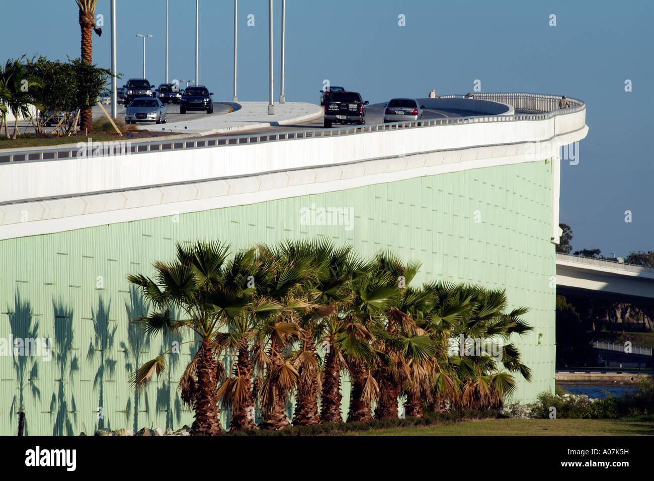 The Memorial Causeway carrying traffic between Clearwater and
