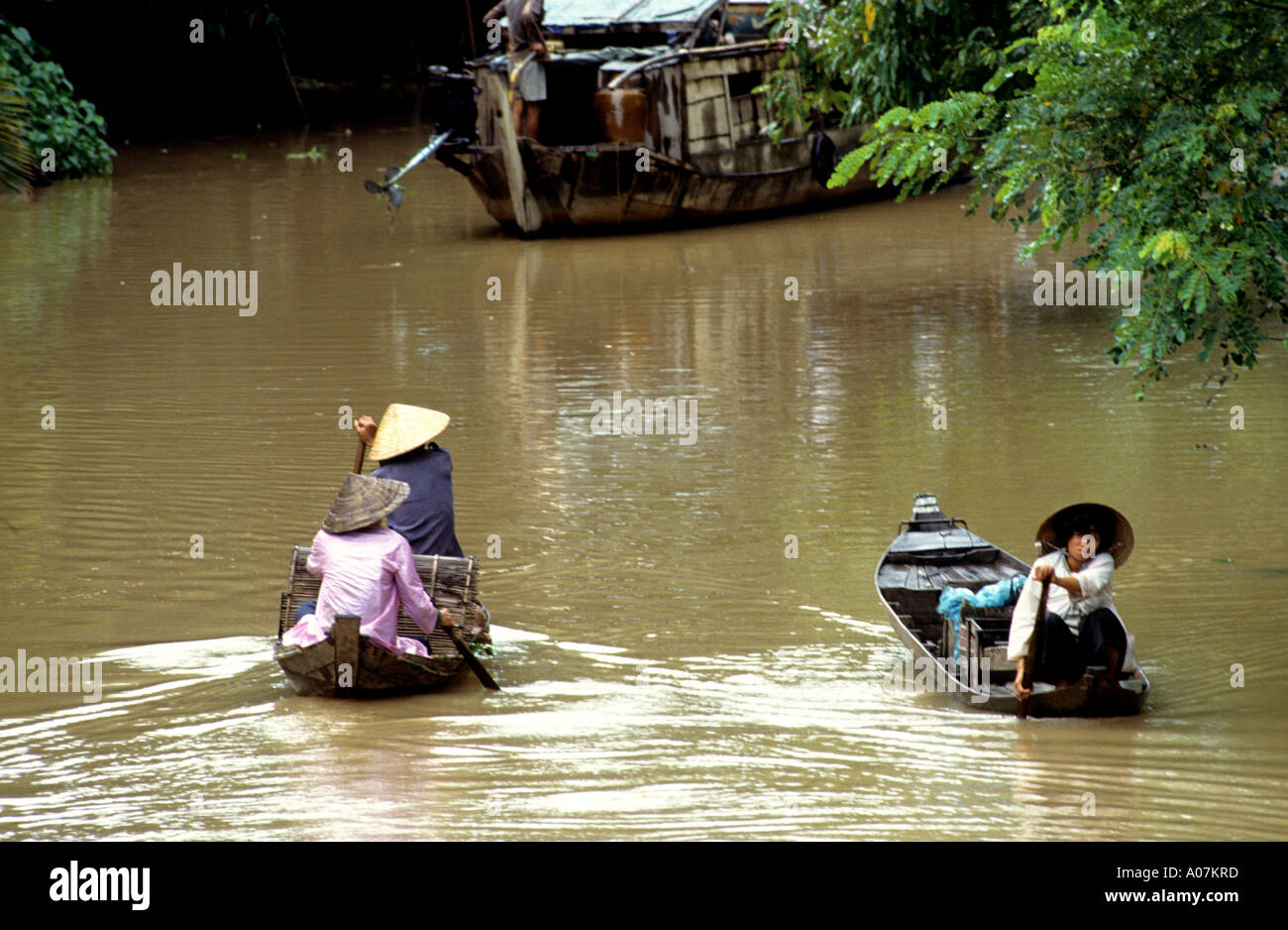 Boats Mekong Delta Vietnam Stock Photo - Alamy