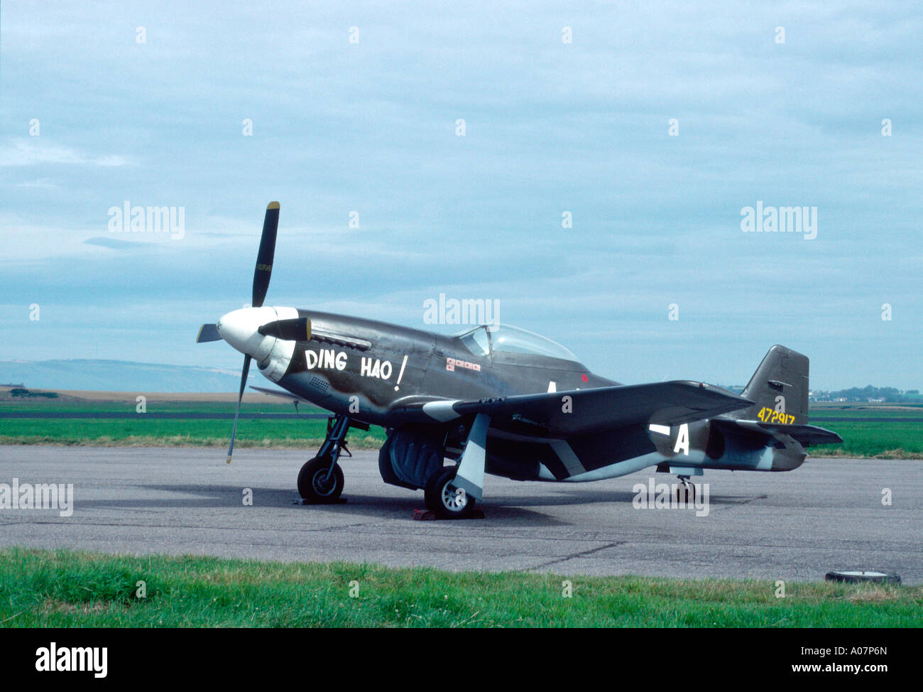 North American Aviation P-51 Mustang Aircraft Registration No 47297.   GAV 4025-383 Stock Photo