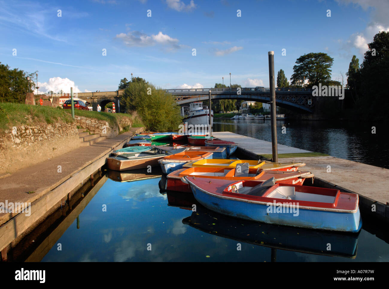 Pleasure boats for hire at Stourport on Severn Stock Photo Alamy