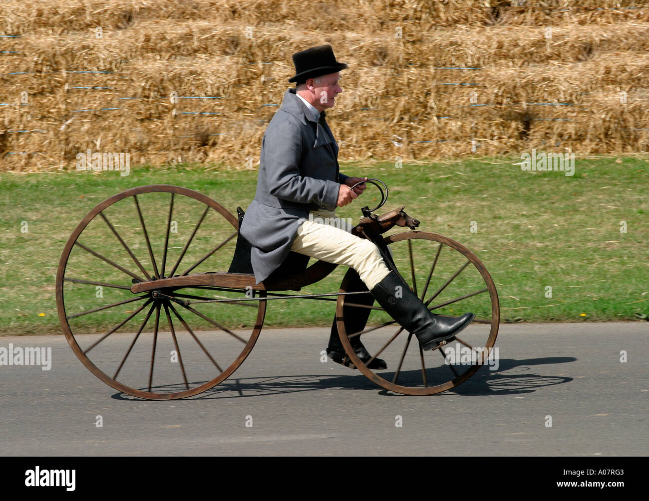 Vintage bicycle at Goodwood Festival of Speed, Sussex, UK. Stock Photo