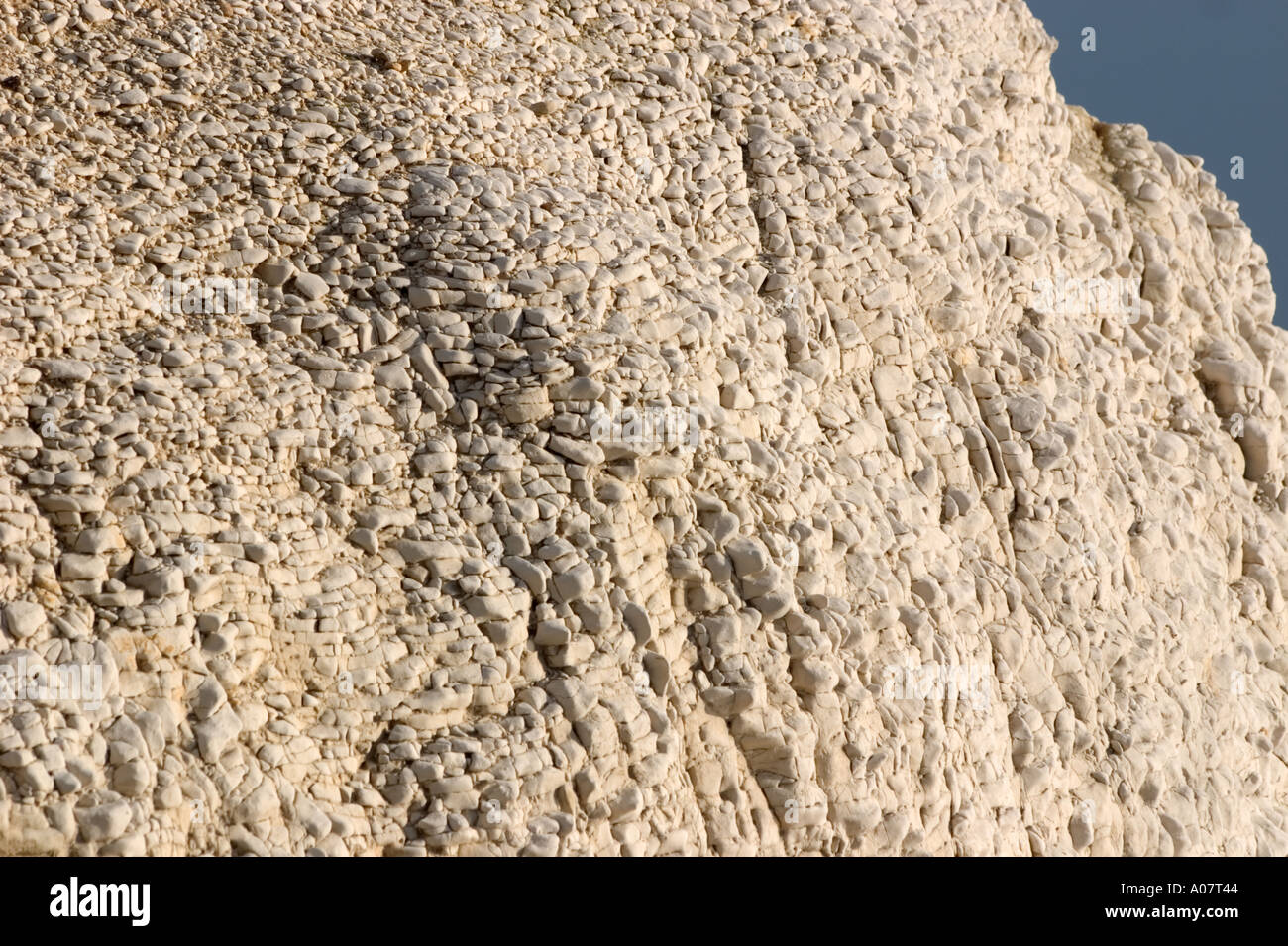Chalk Structure and Erosion Shakespeare Cliff Dover Kent England Stock