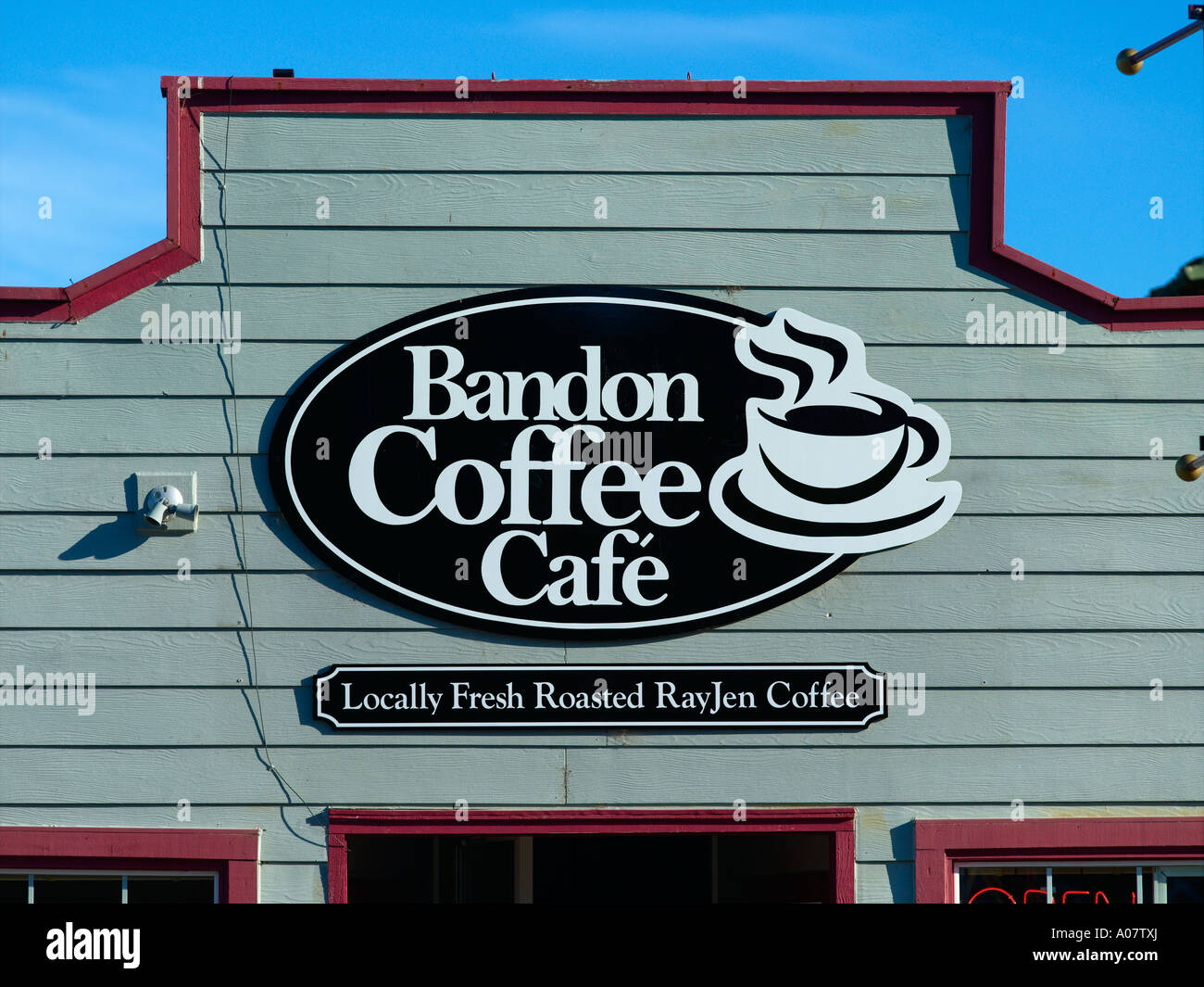 Oregon Bandon, Coffee Cafe Stock Photo Alamy