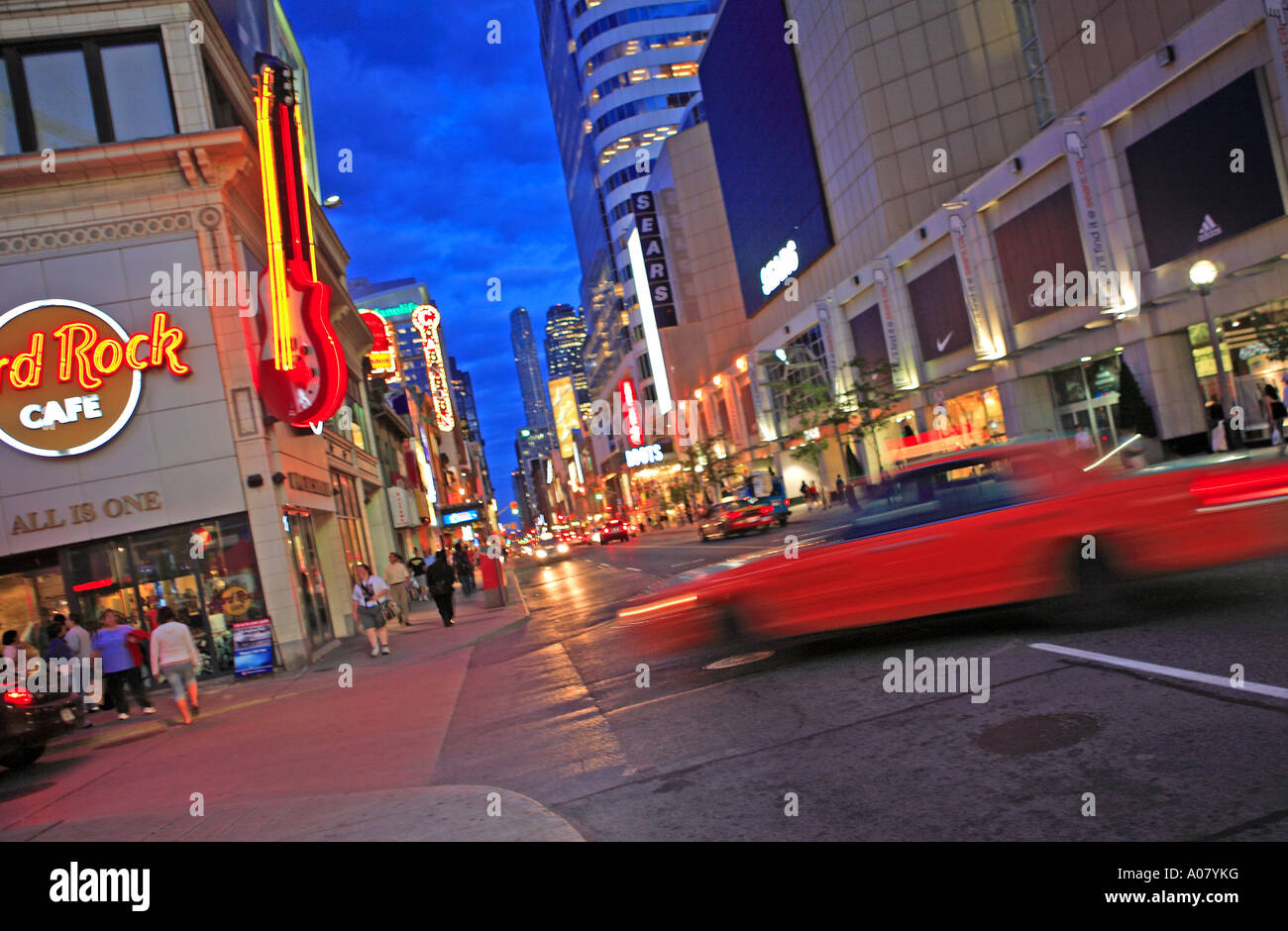 Toronto Yonge Street Stock Photo Alamy