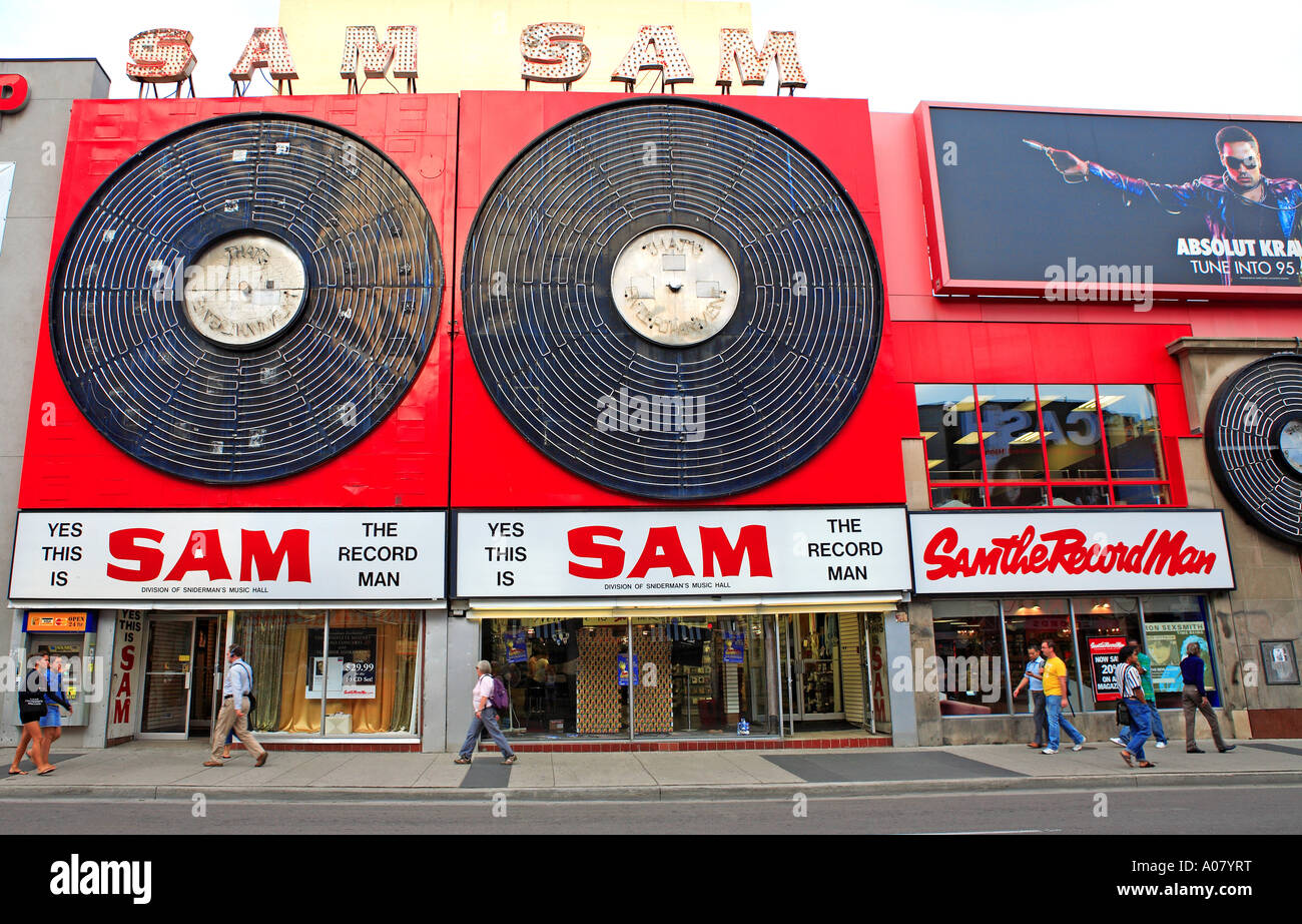 Sam The Record Man's Shop, Yonge Street Stock Photo Alamy