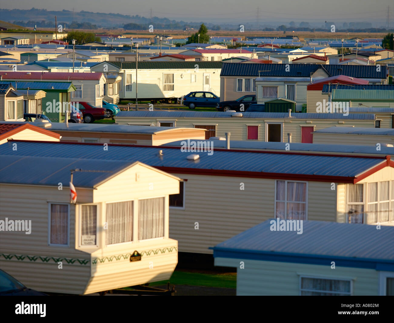 Camping & Mobile Homes Holiday Park Stock Photo Alamy