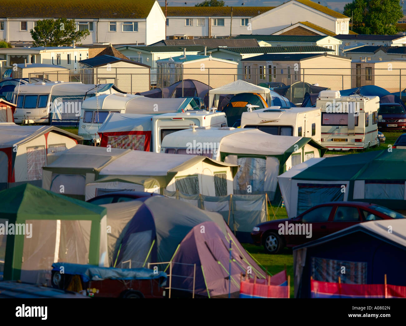 Camping & Mobile Homes Holiday Park Stock Photo Alamy