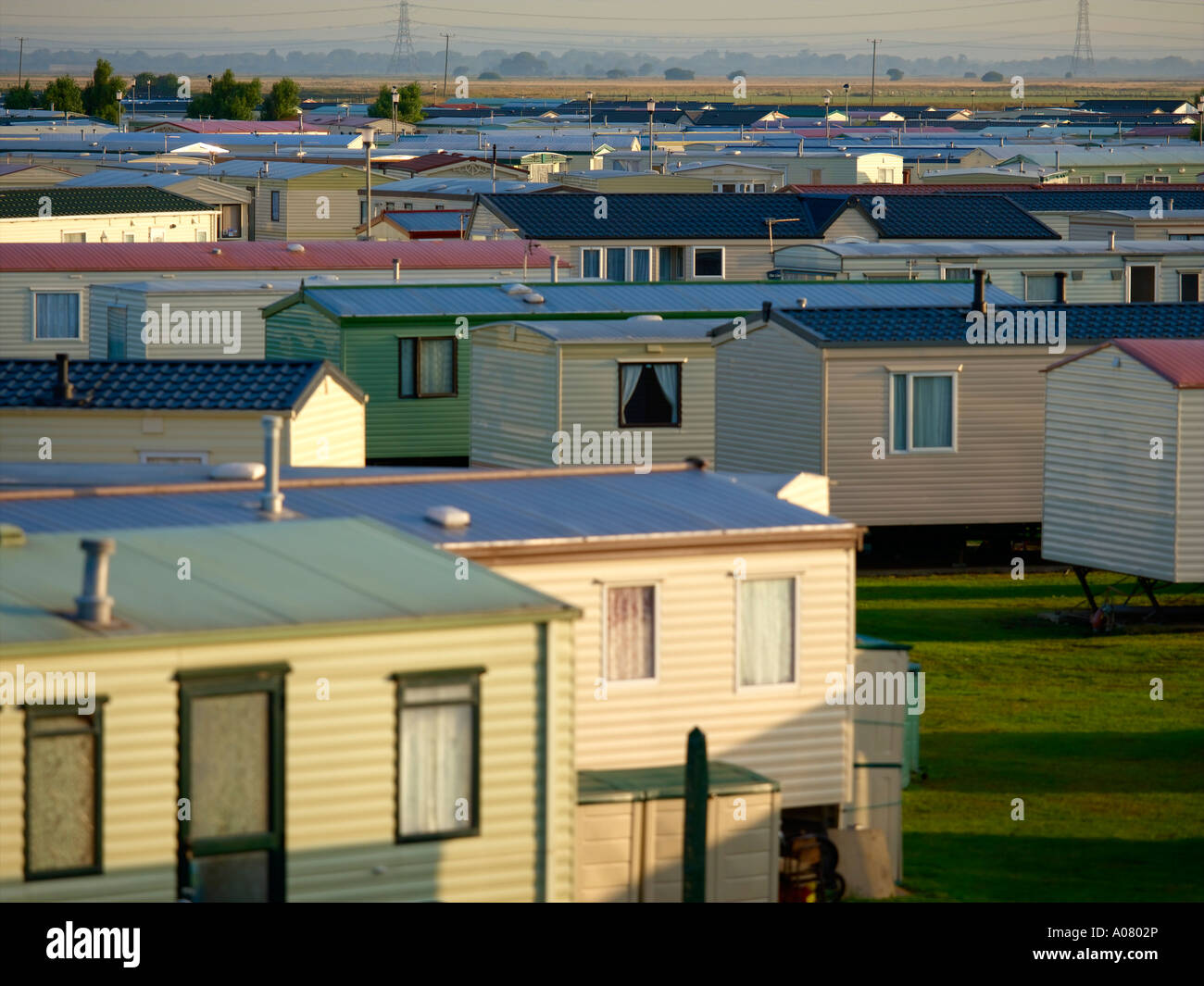 Camping & Mobile Homes Holiday Park Stock Photo Alamy