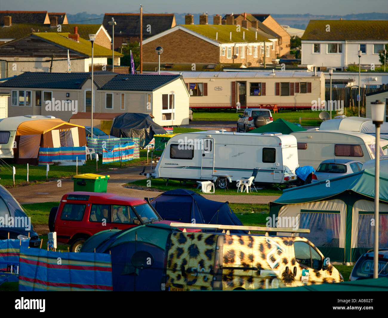 Camping & Mobile Homes Holiday Park Stock Photo Alamy