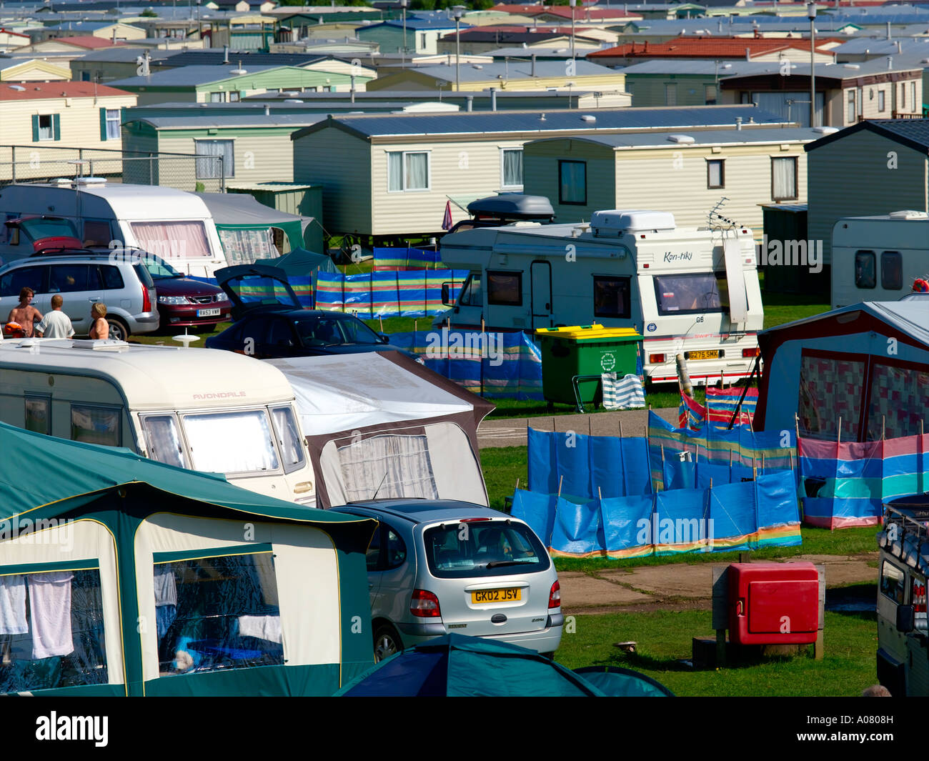 Camping & Mobile Homes Holiday Park Stock Photo Alamy