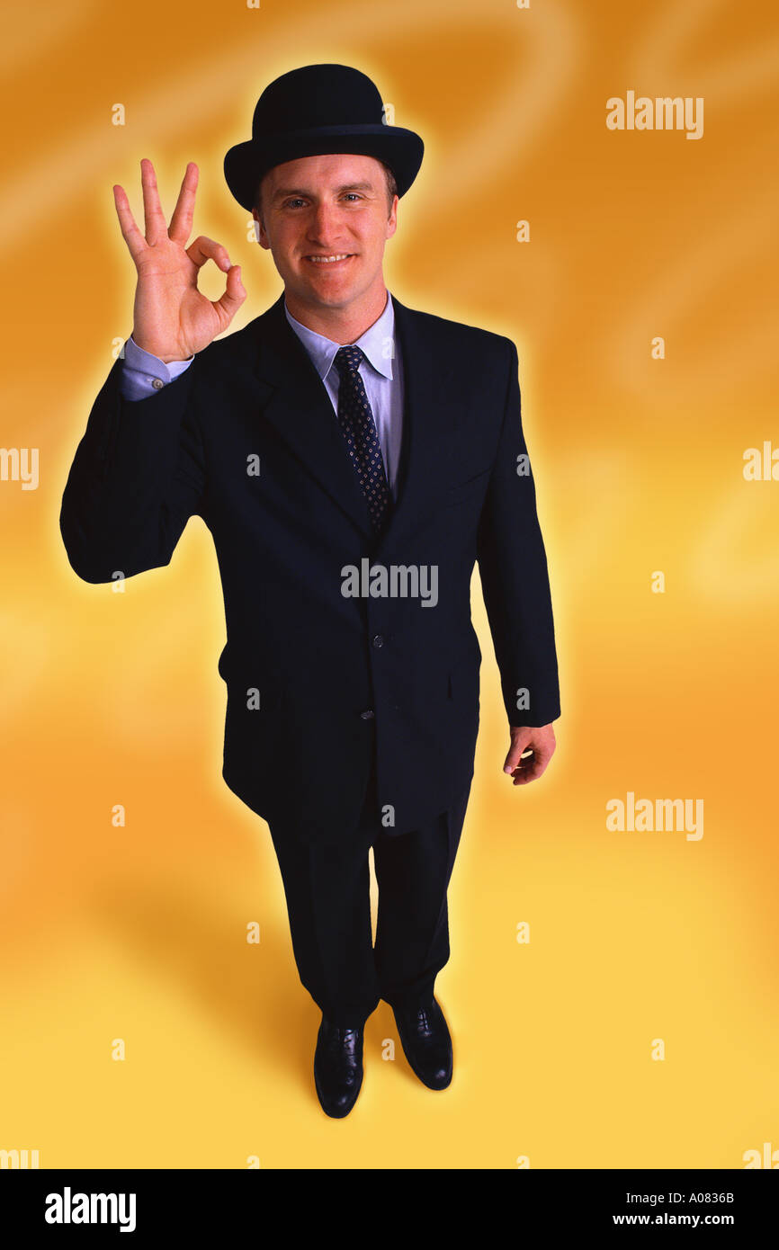 Businessman bowler hat bear hi-res stock photography and images - Alamy