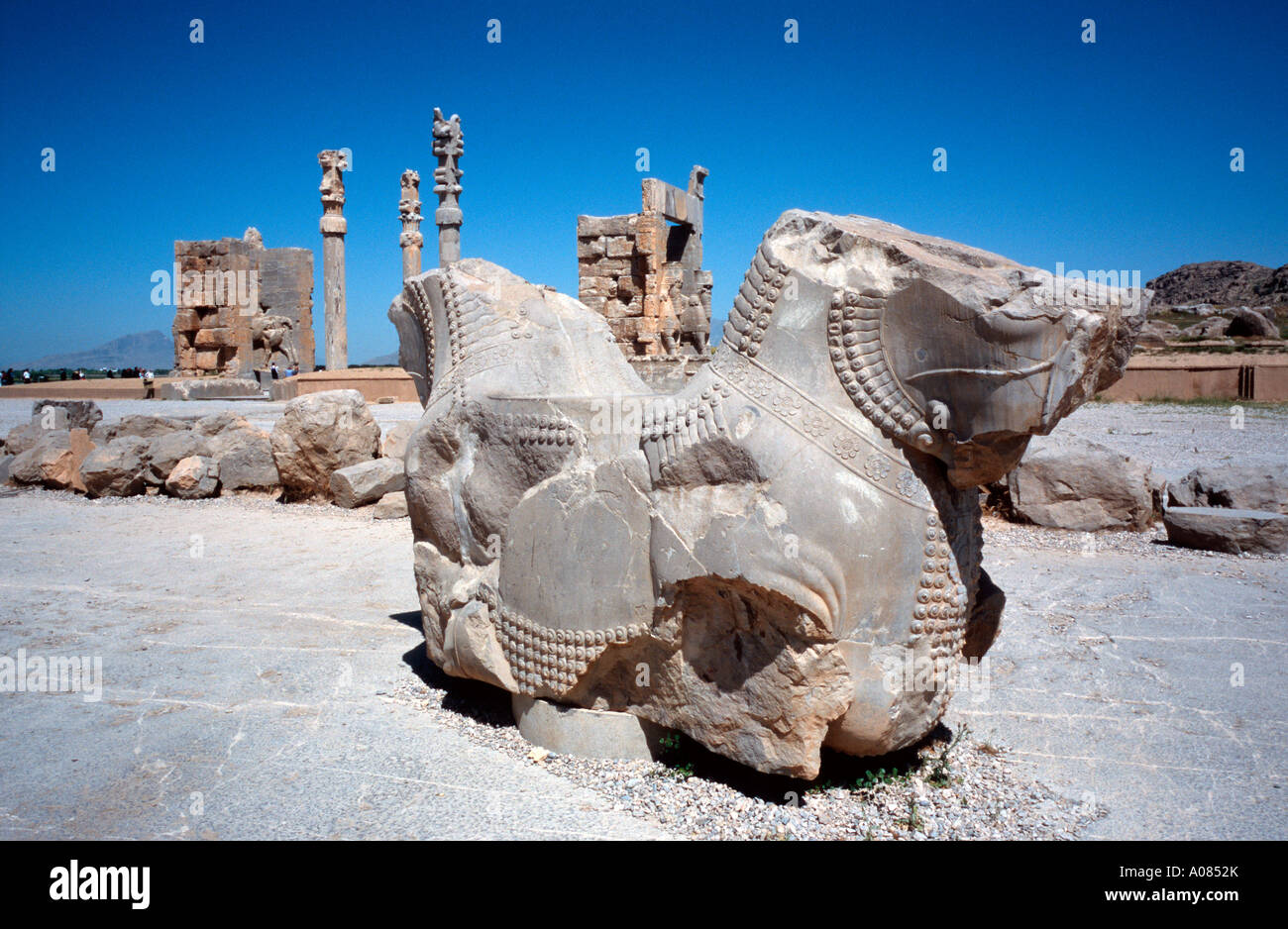 Ancient Persepolis near the Iranian city of Shiraz Stock Photo