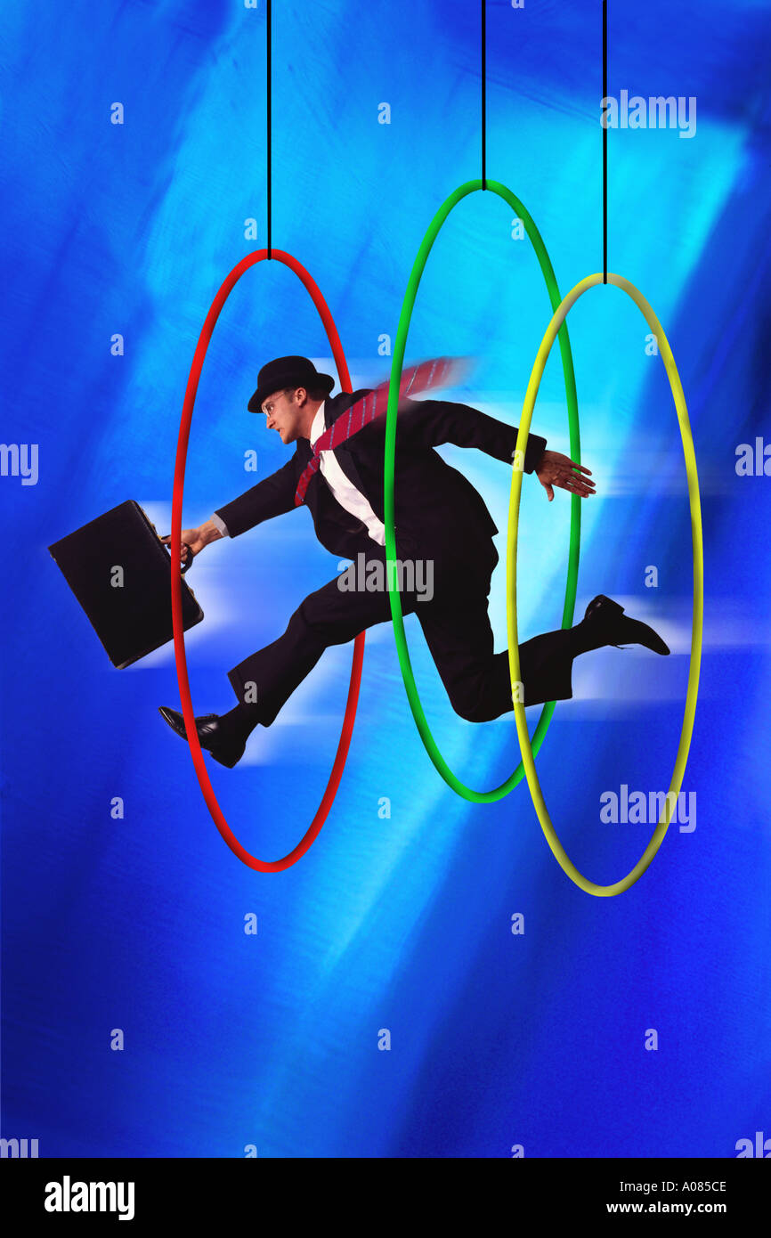 Jumping through hoops hires stock photography and images Alamy