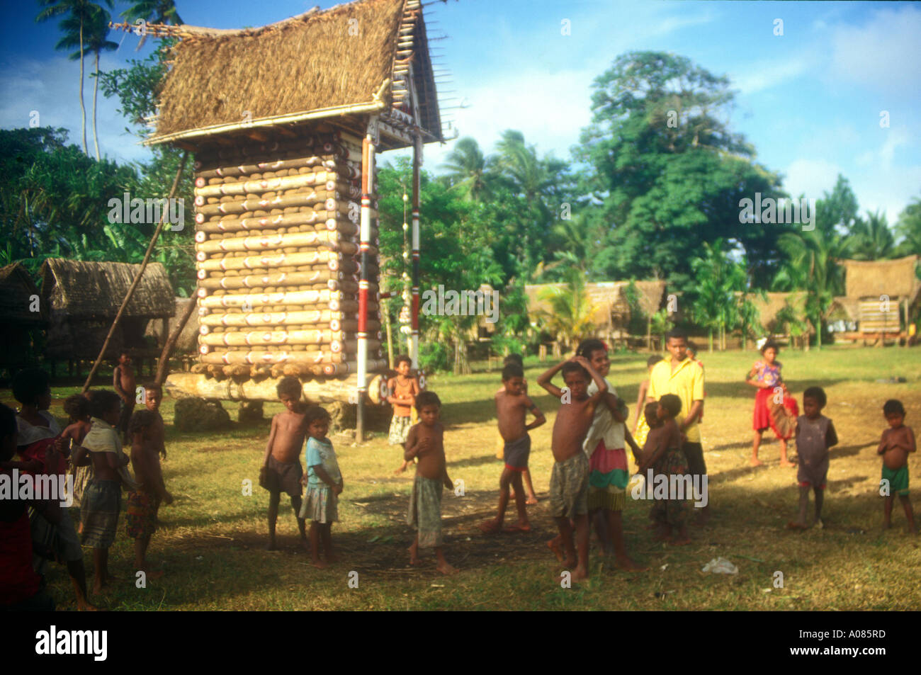 Yam house trobriand islands papua High Resolution Stock Photography and