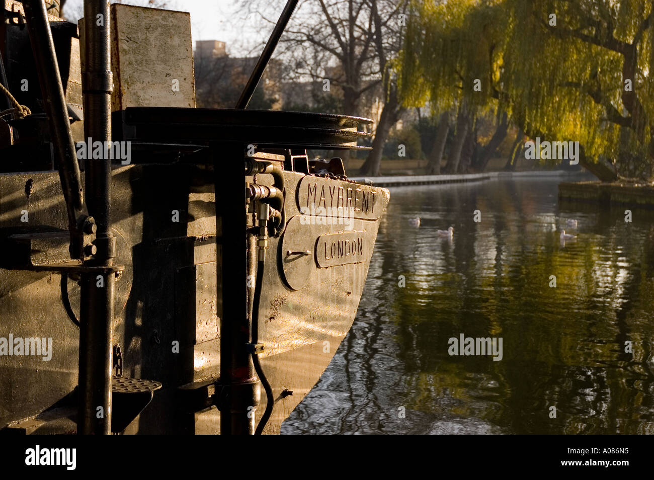 Barge at Little Venice, London Stock Photo
