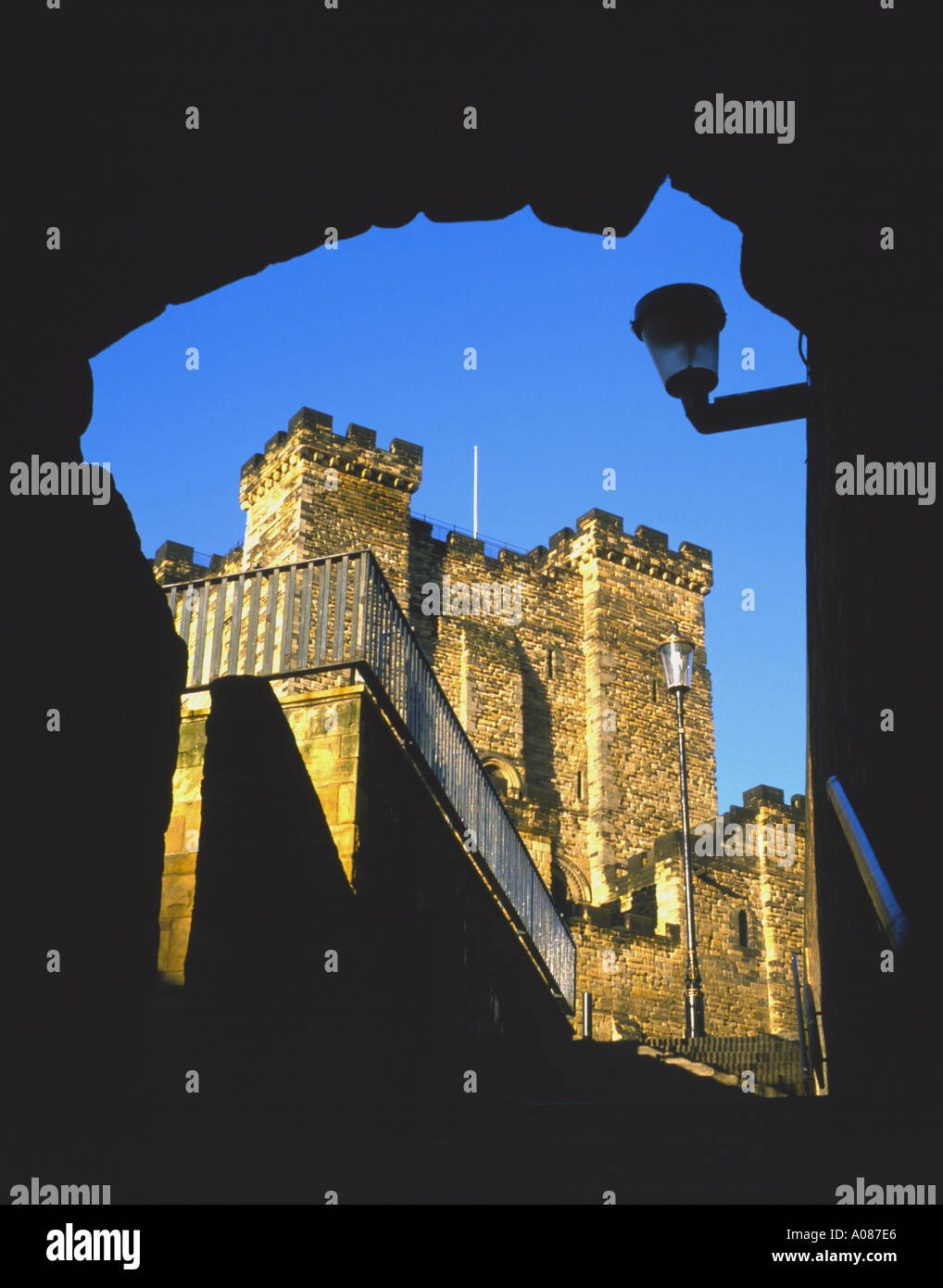 The Castle Keep (12th century Norman) seen from Castle Stairs