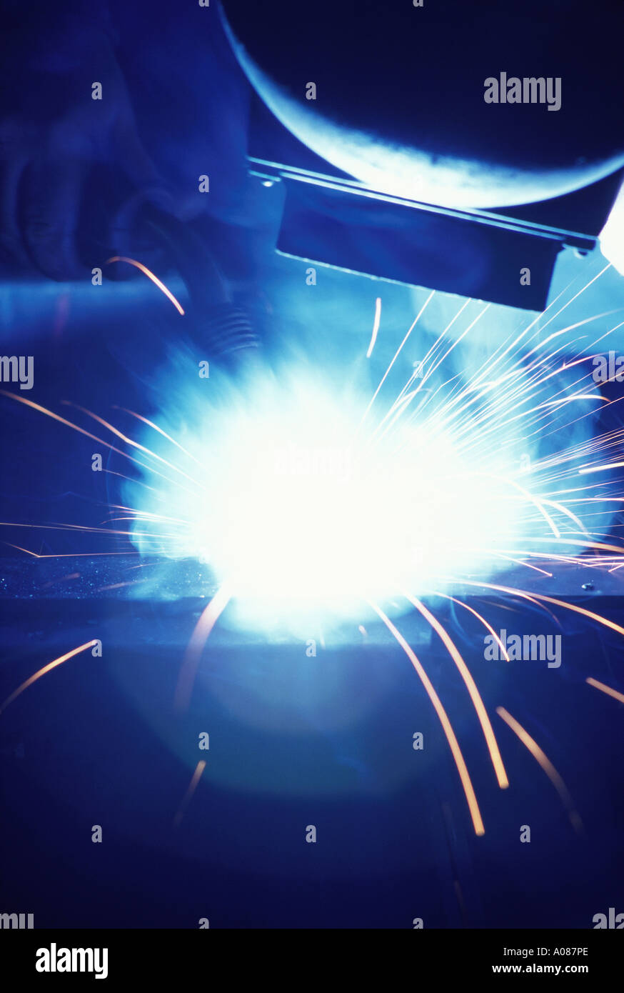 Welding fabrication tig arch weld hires stock photography and images
