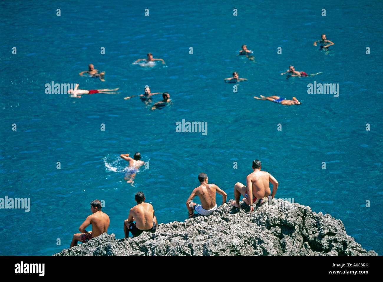 Bathing With Rocks Bathing from rocks hi-res stock photography and images - Alamy