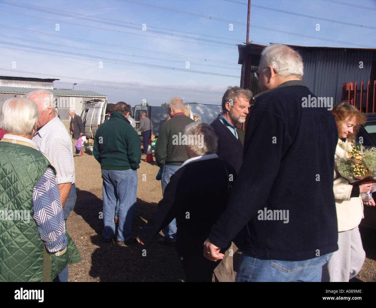 Campsea Ashe country market Suffolk Stock Photo