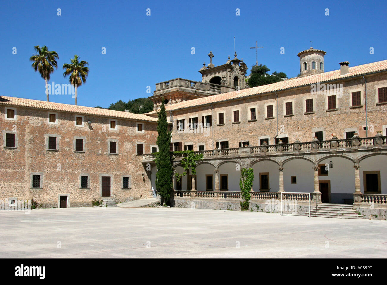 Mallorca Kloster monastery Lluc Stock Photo