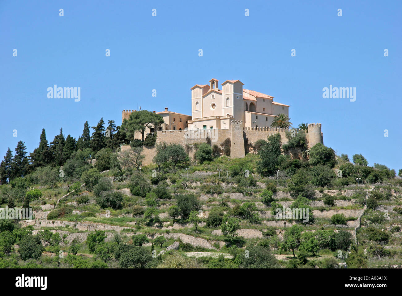 Mallorca, Blick auf Artà, view upon Arta Stock Photo