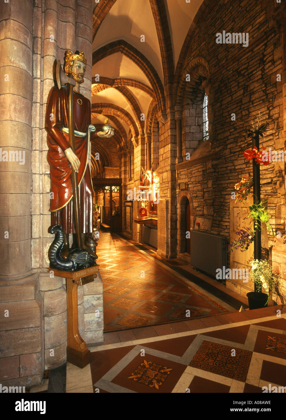 dh St Magnus Festival KIRKWALL ORKNEY St Olaf statue St Magnus Festival