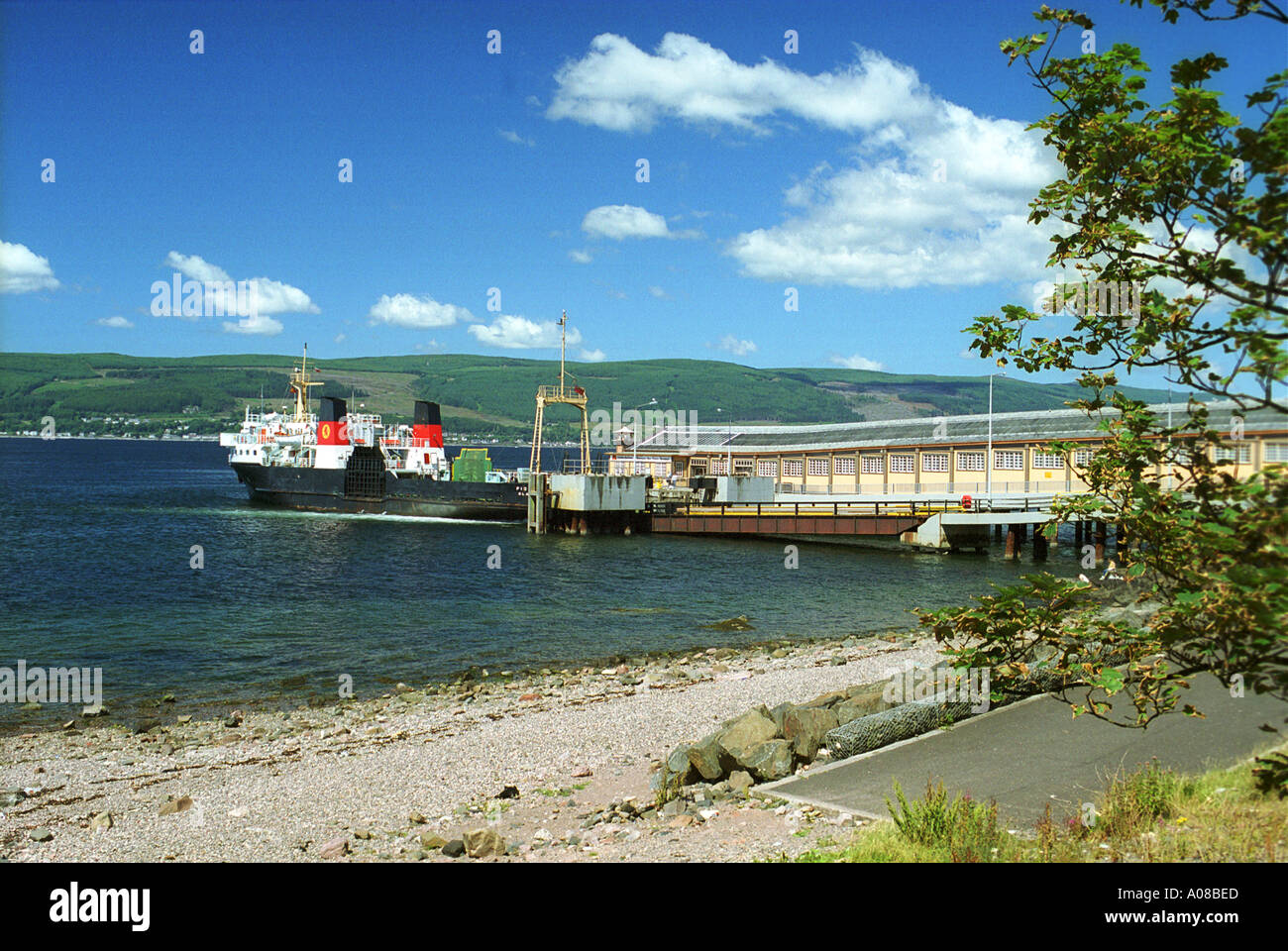 Ferry leaving Wemyss Bay for Rothesay Scotland Stock Photo Alamy