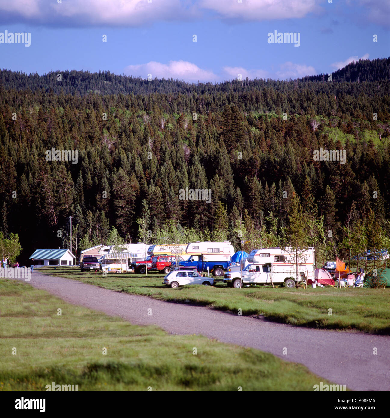 Campground at Salmon Lake near the Douglas Lake Ranch, near Merritt, BC