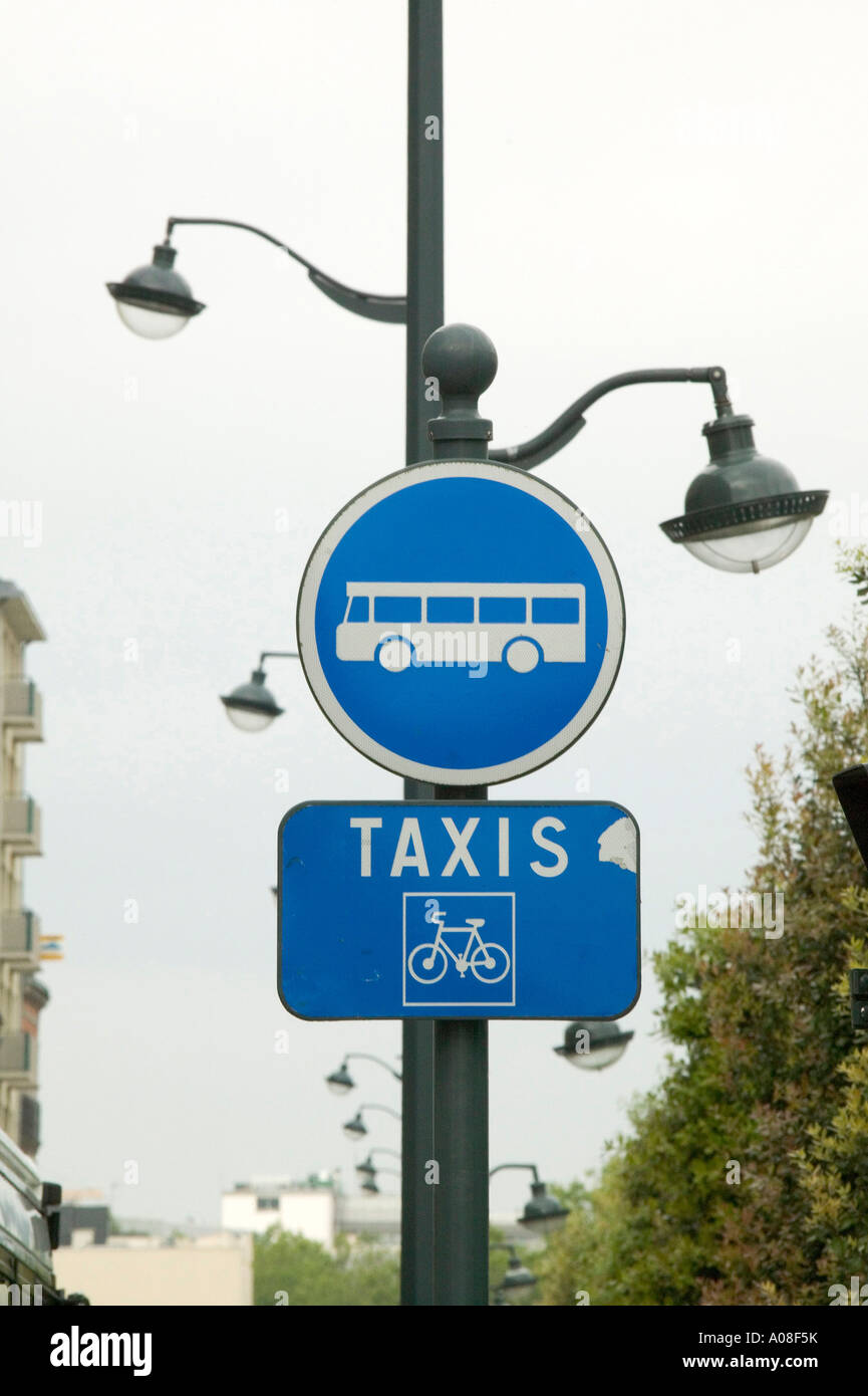 Town centre bus taxi sign Stock Photo - Alamy