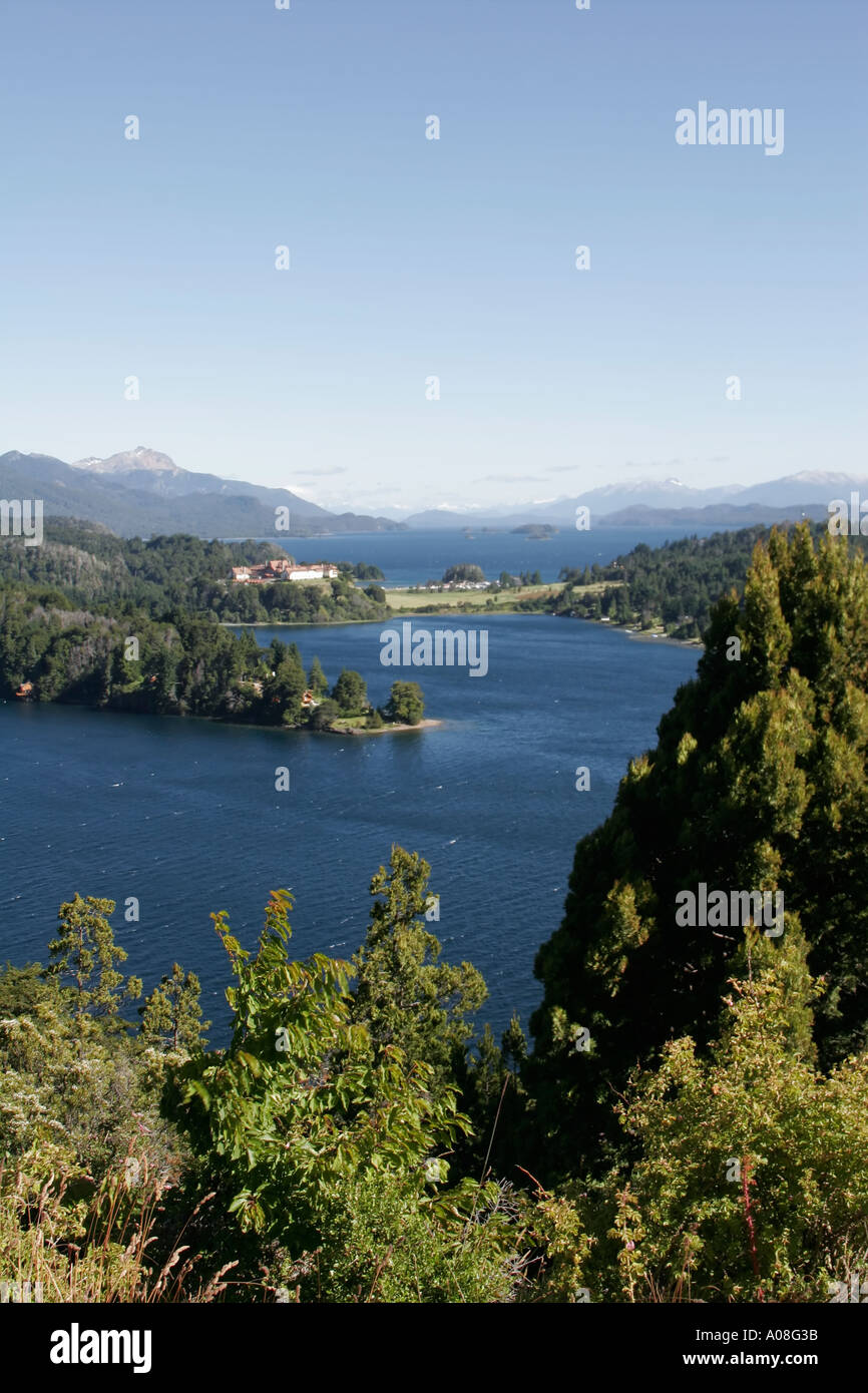 view of Lago Nahuel Huapi San Carlos de Bariloche Argentina Stock Photo