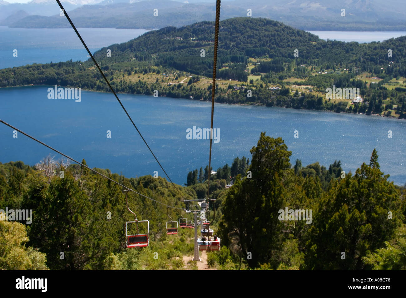 view of Lago Nahuel Huapi San Carlos de Bariloche Argentina Stock Photo