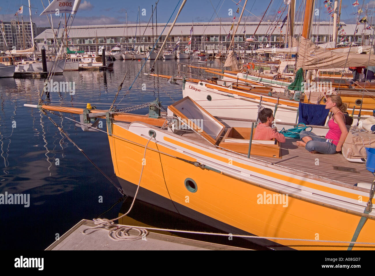 Australian Wooden Boat Festival 2005 Hobart Tasmania Stock Photo Alamy