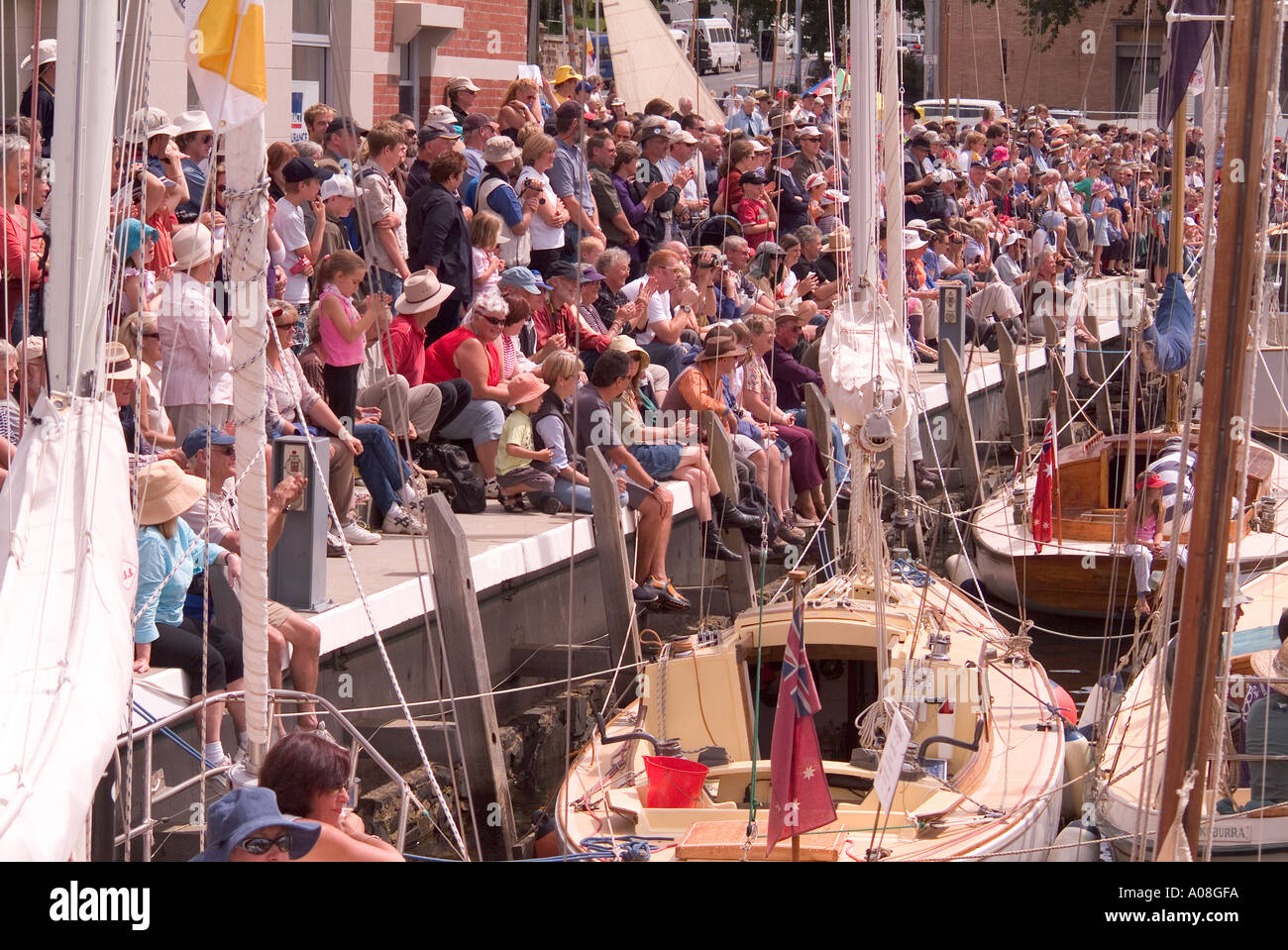 Australian Wooden Boat Festival 2005 Hobart Tasmania Stock Photo Alamy