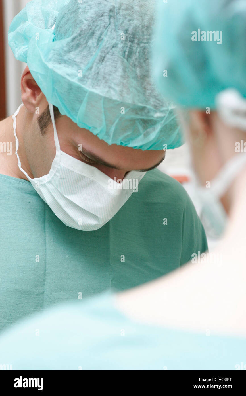 Aerzte im Operationssaal Portrait, doctors at operating room portrait Stock Photo