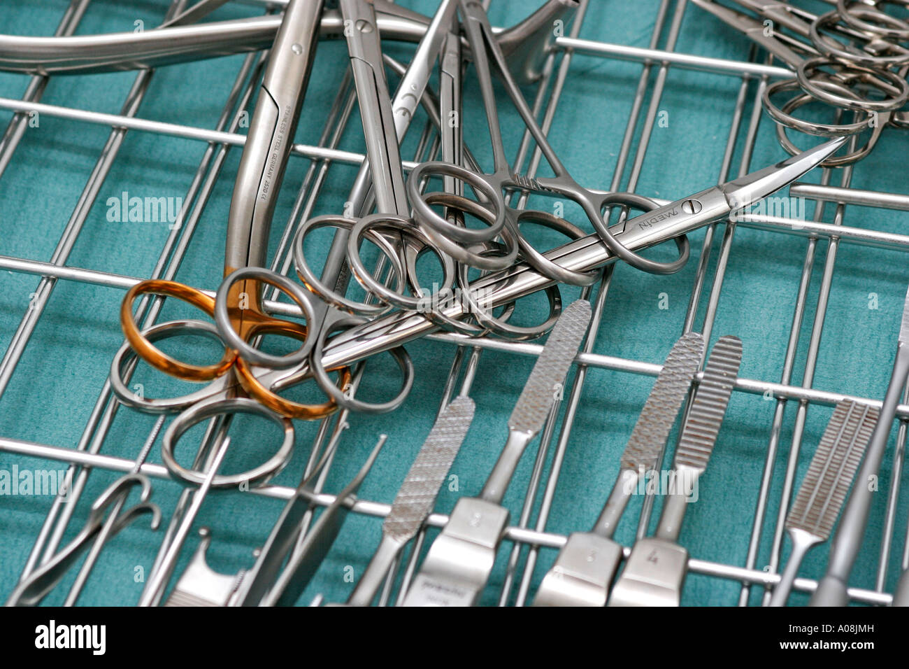 Chirurgische Instrumente OP Besteck, surgical instruments Stock Photo
