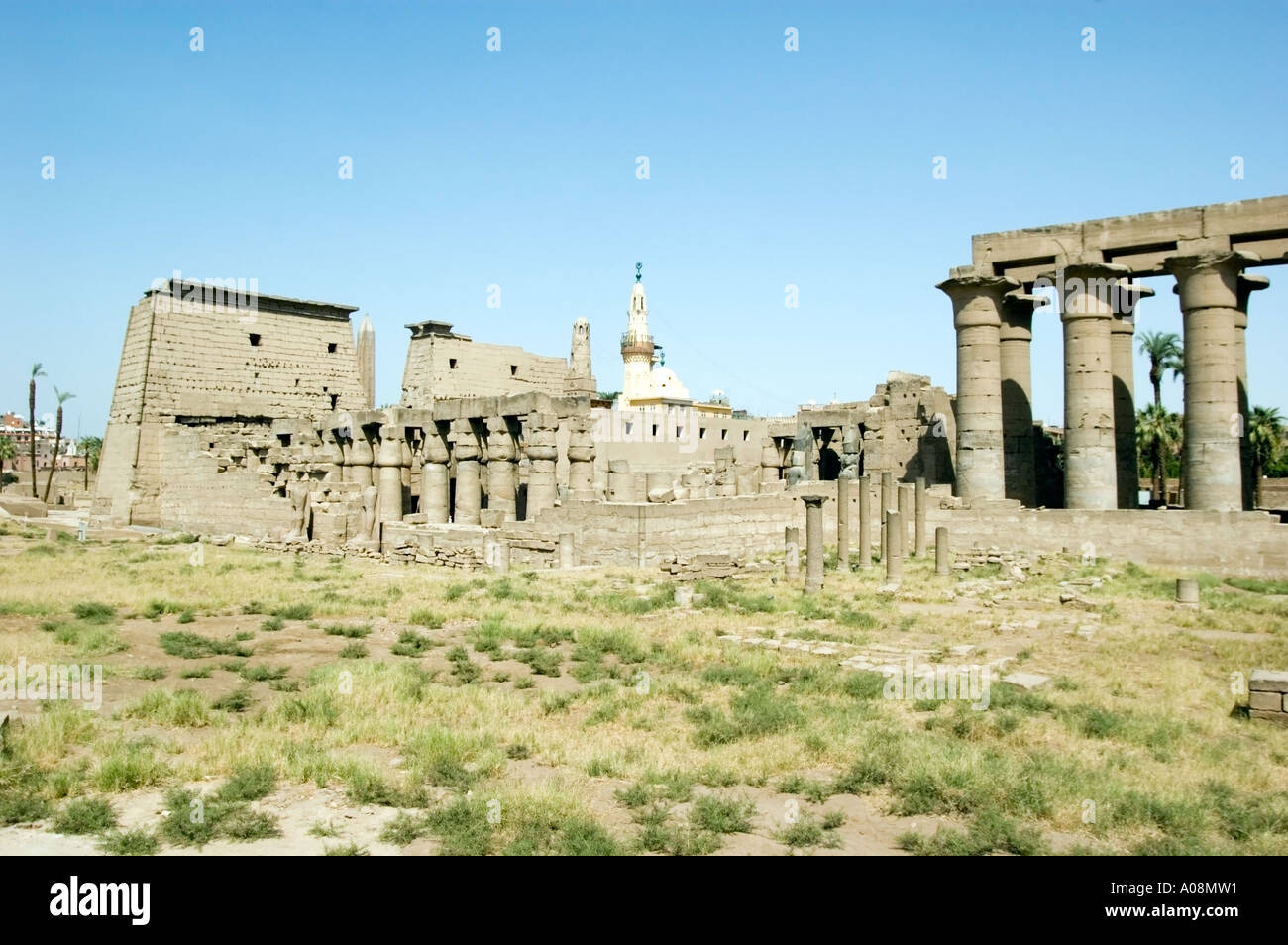 The Temple of Luxor in the ancient city of Thebes, Luxor, Egypt. Stock Photo