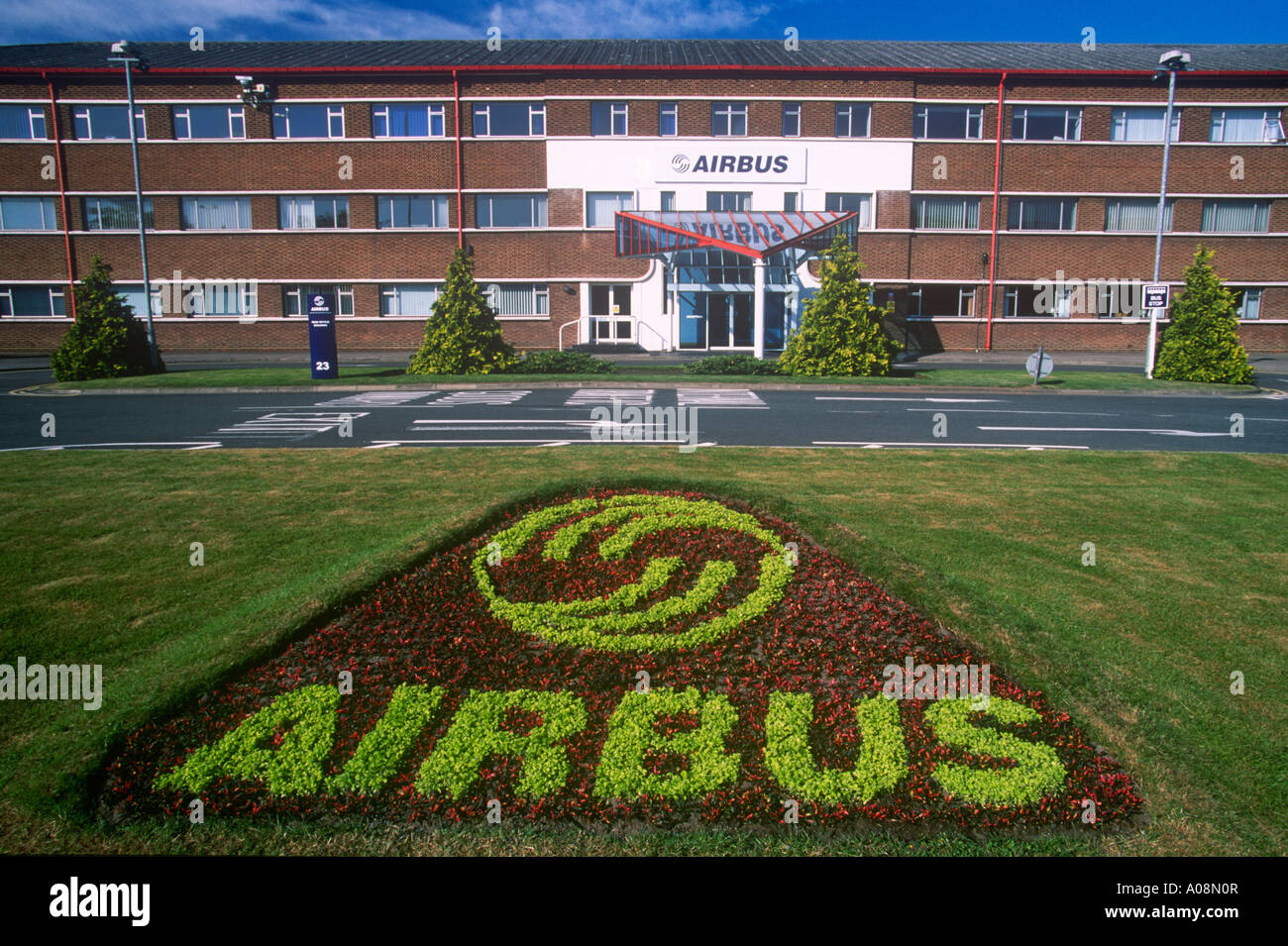 Airbus main office Flintshire North Wales Stock Photo