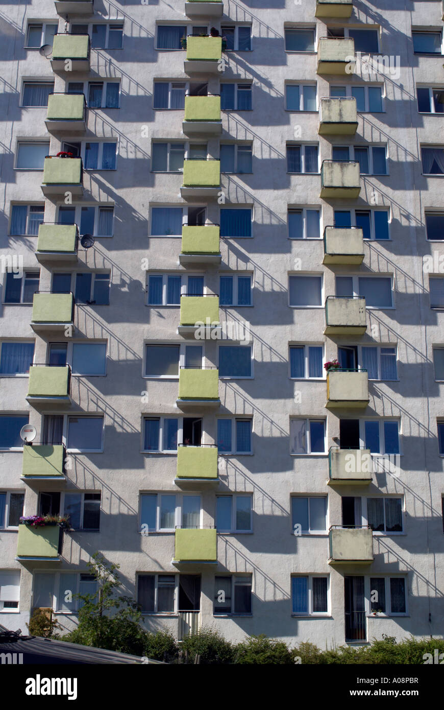 Modern apartments in Gdynia Stock Photo