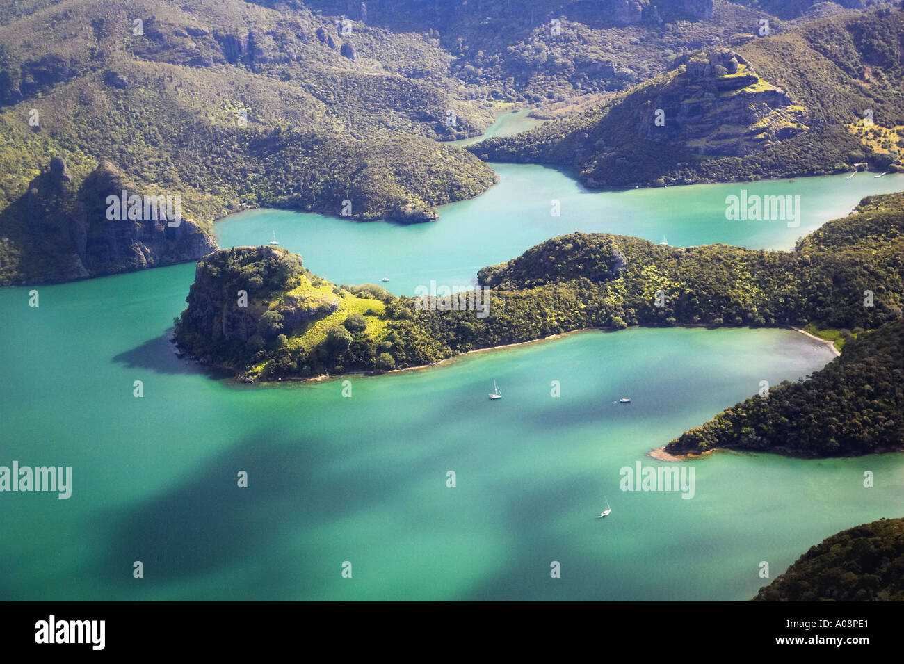 Whangaroa Harbour Northland New Zealand aerial Stock Photo Alamy