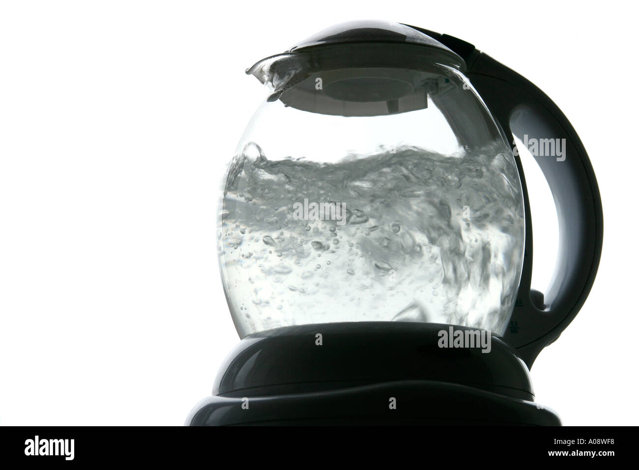 Kettle of boiling water Stock Photo Alamy