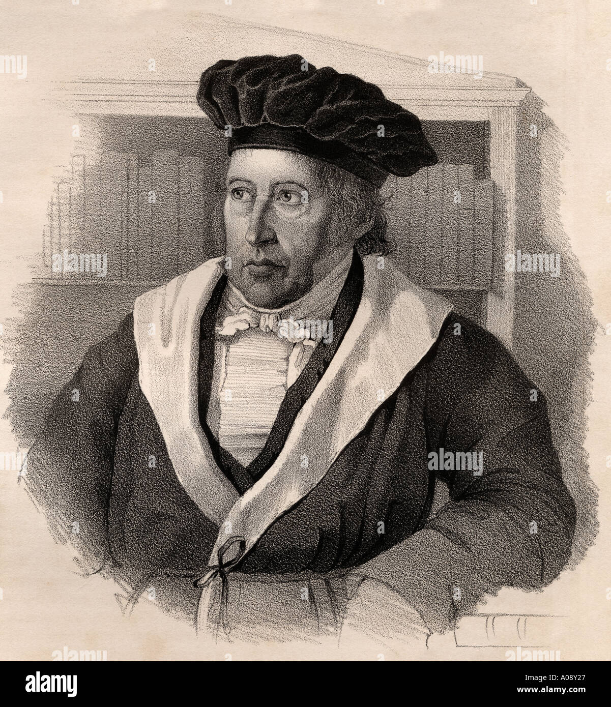 Georg Wilhelm Friedrich Hegel, 1770 - 1831.  German philosopher. Stock Photo