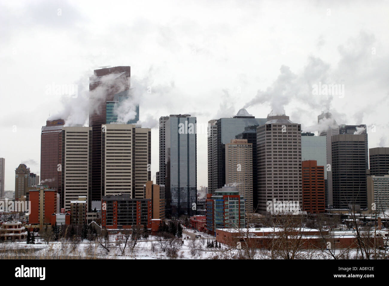 Downtown Calgary Alberta Canada Stock Photo Alamy