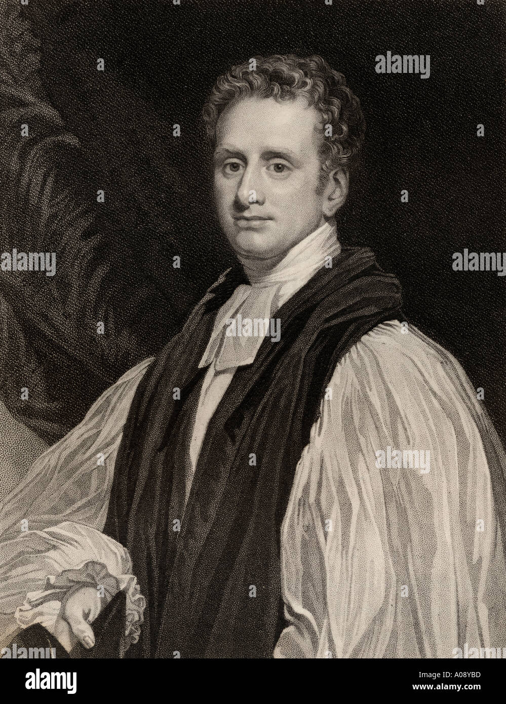 Reginald Heber, 1783 -1826.  English Lord Bishop of Calcutta, poet and hymn writer. Stock Photo