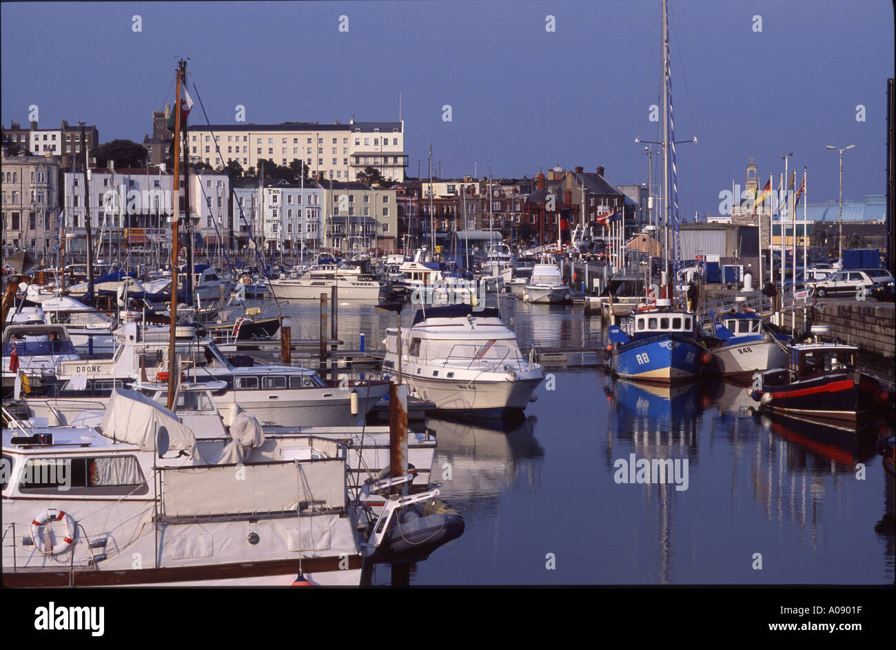 Boats in Ramsgate harbour Kent UK Stock Photo Alamy
